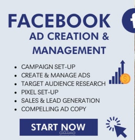 انشاء حملات الاعلانات  و ادارة حساب Facebook Ads