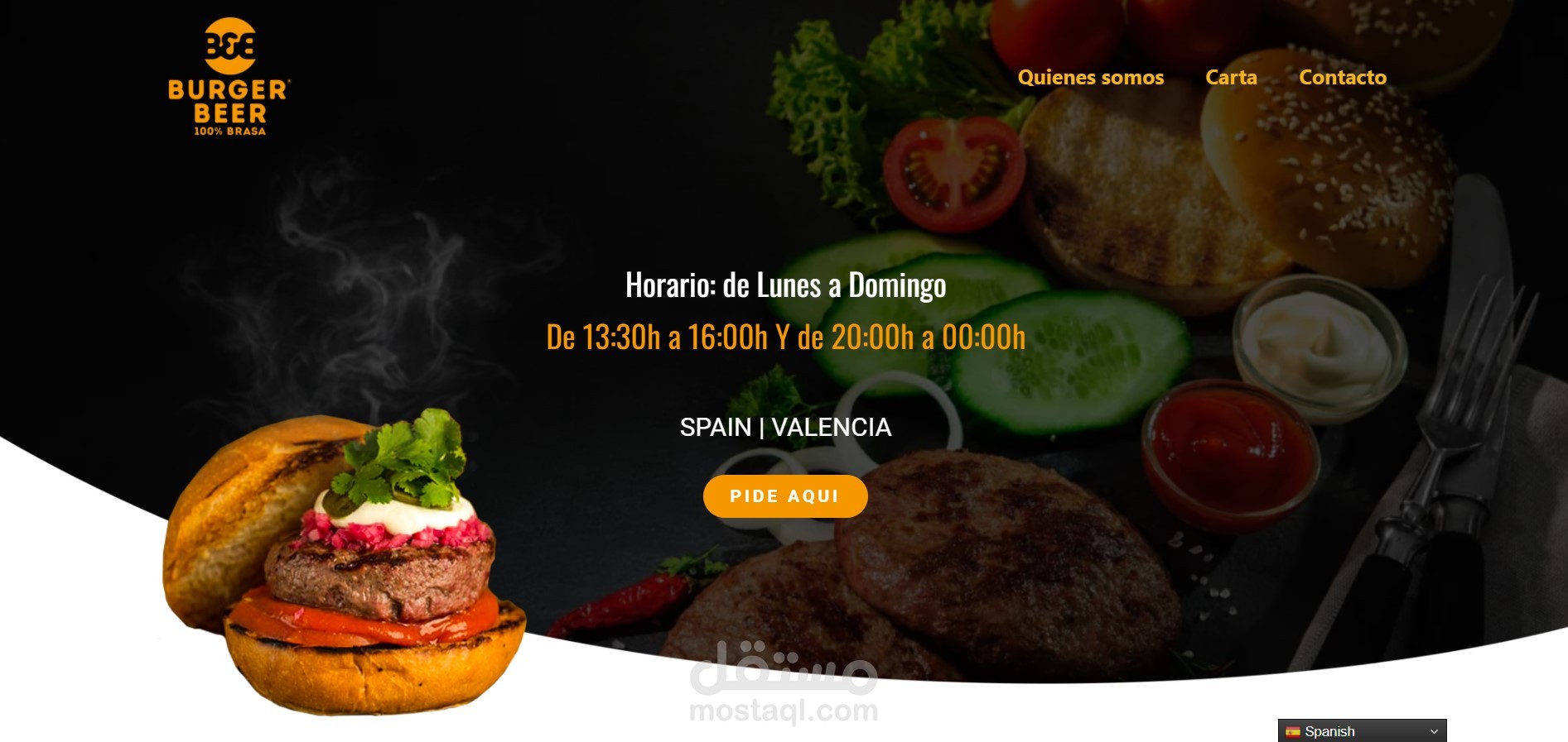 مطعم burgerbeer فرع اسبانيا