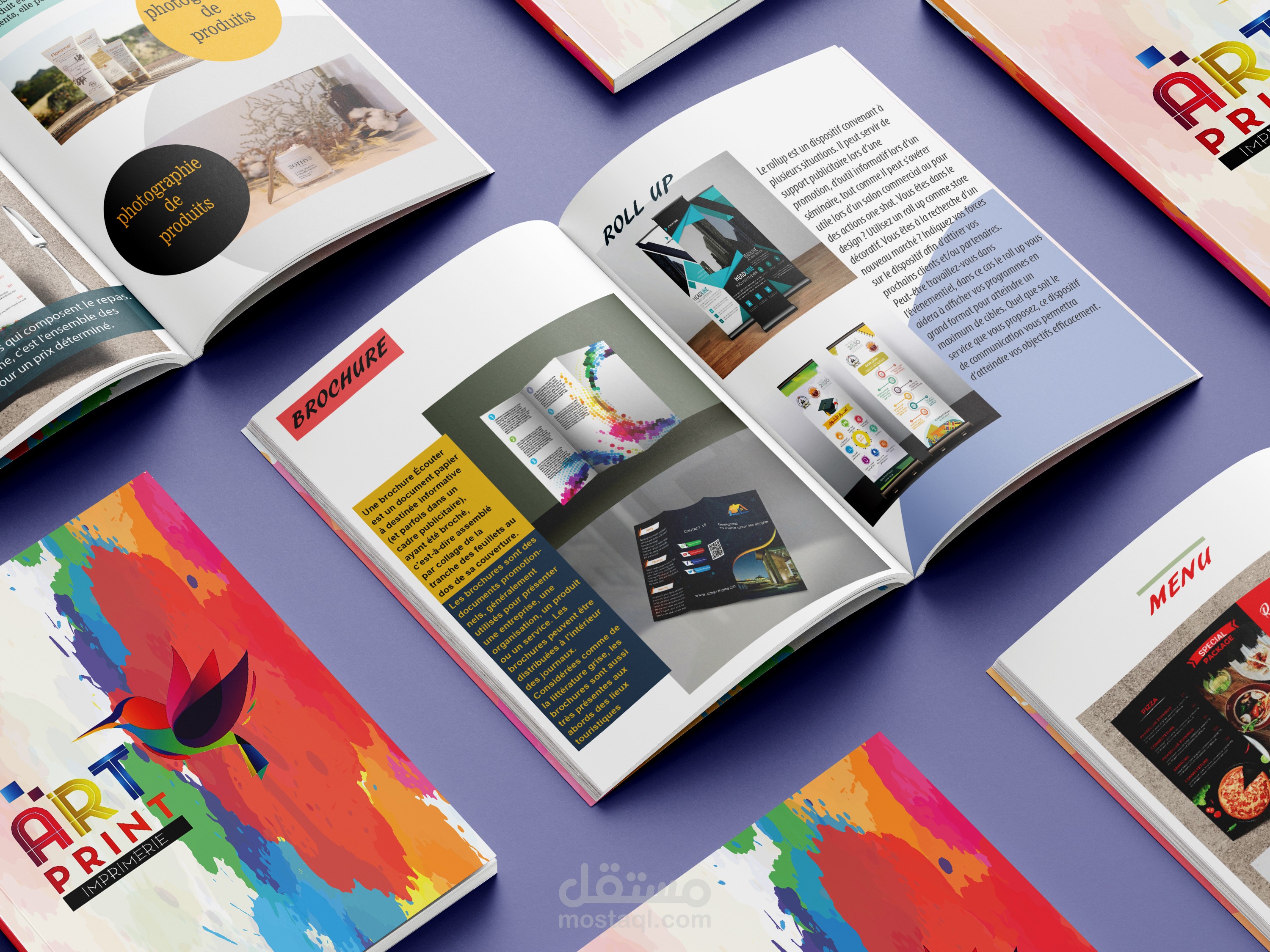تصميم كتالوج المنتجات الرقمية ،كتب، مجلات، فلاير، بروشور
