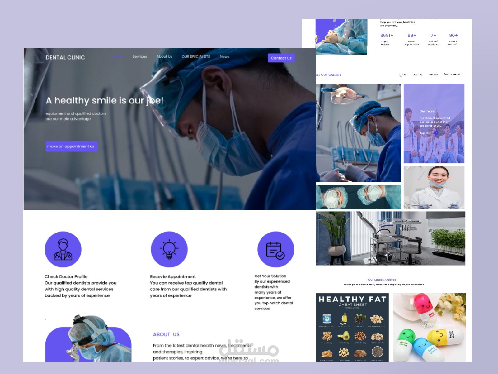 landing page Dental Clinic