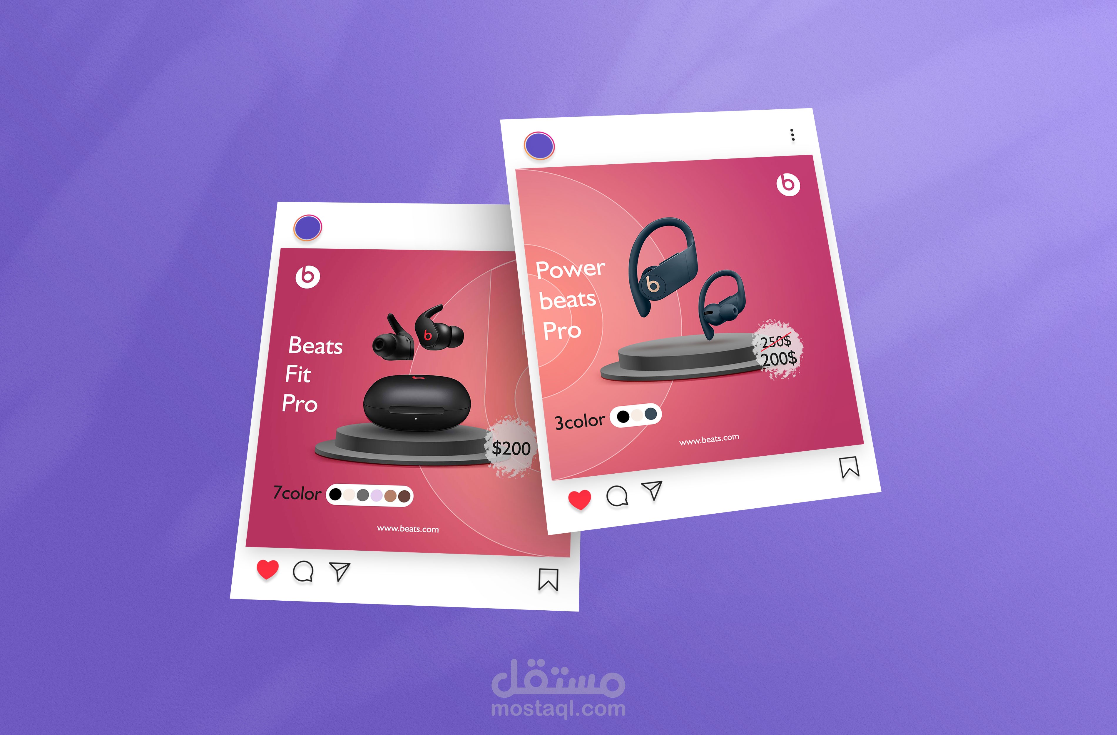 تصميم بوسترات سوشيال ميديا مميزة واحترافية