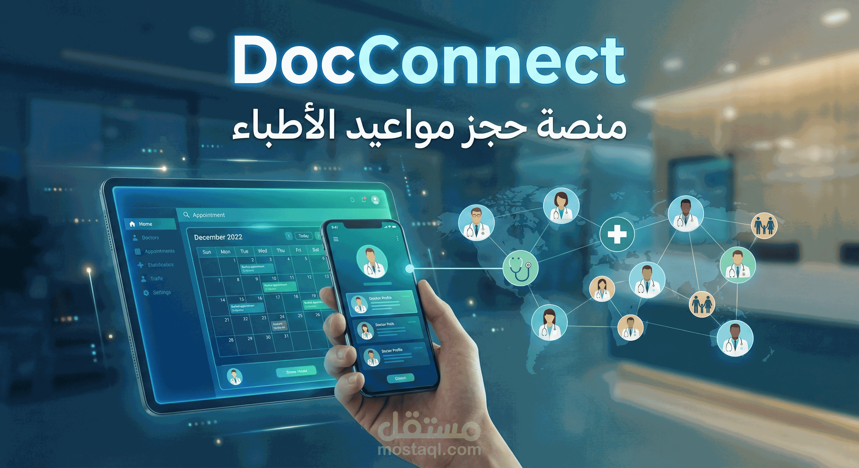 DocConnect / منصة حجز مواعيد الأطباء | مستقل