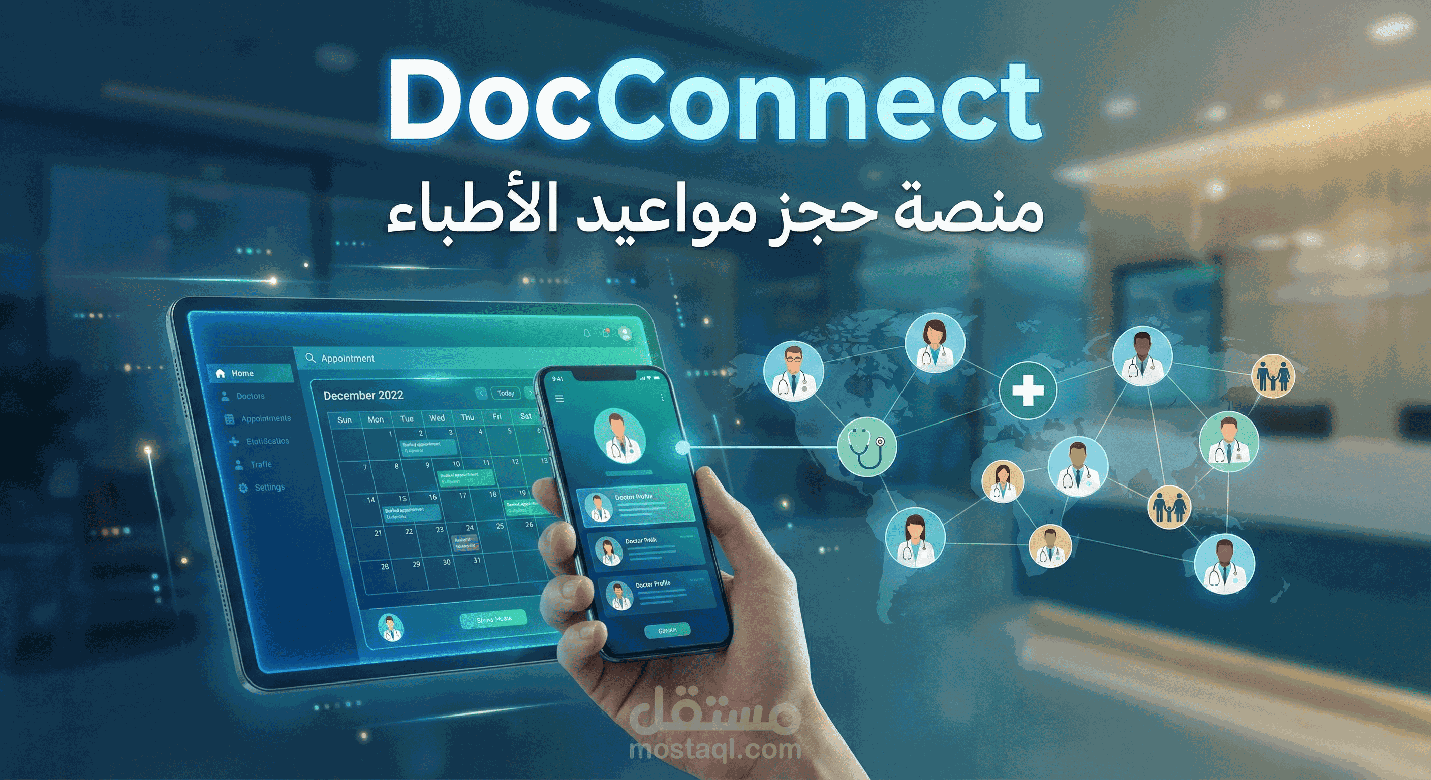 DocConnect / منصة حجز مواعيد الأطباء