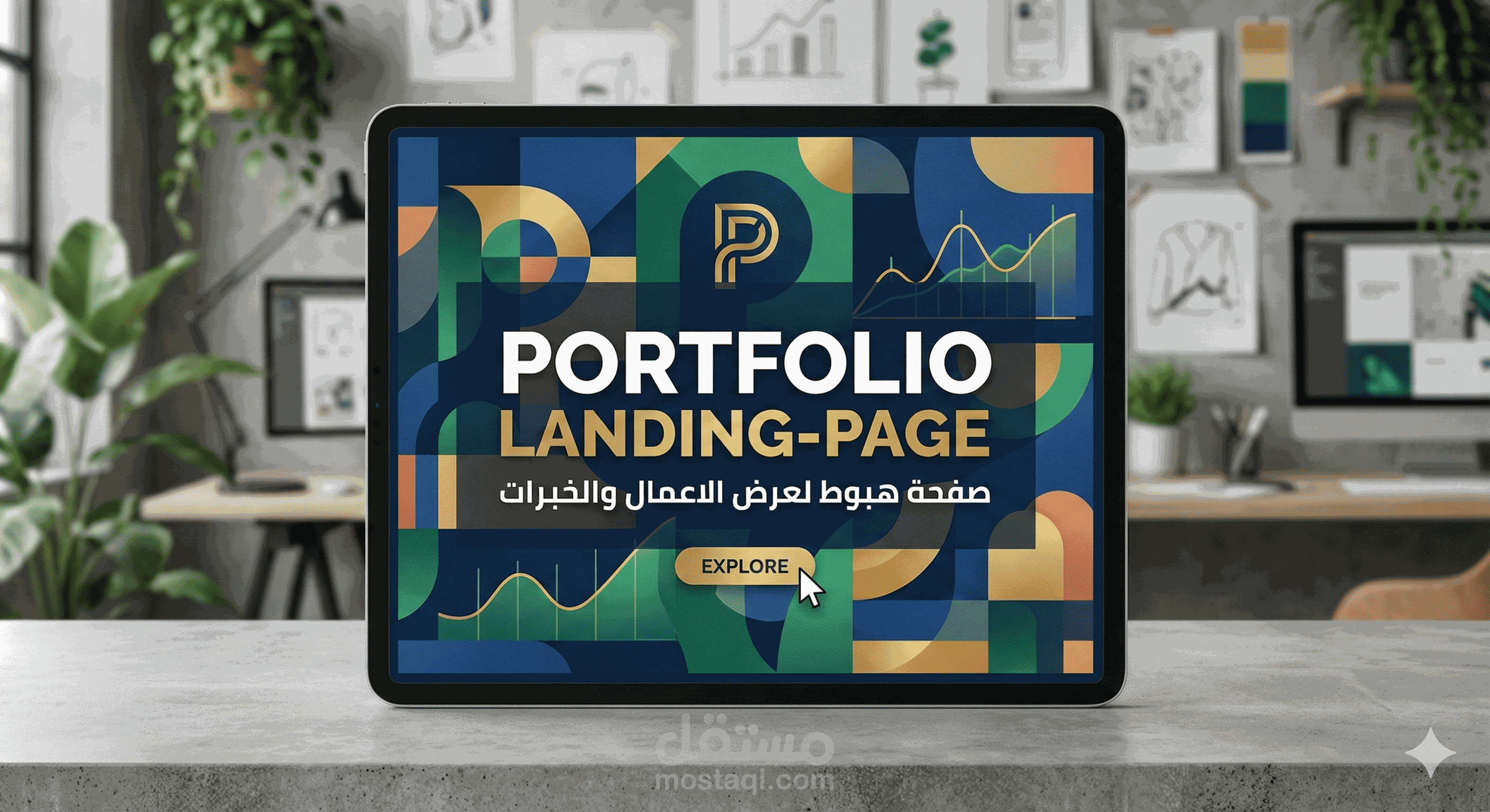 portfolio landing-page /صفحة هبوط لعرض الاعمال والخبرات