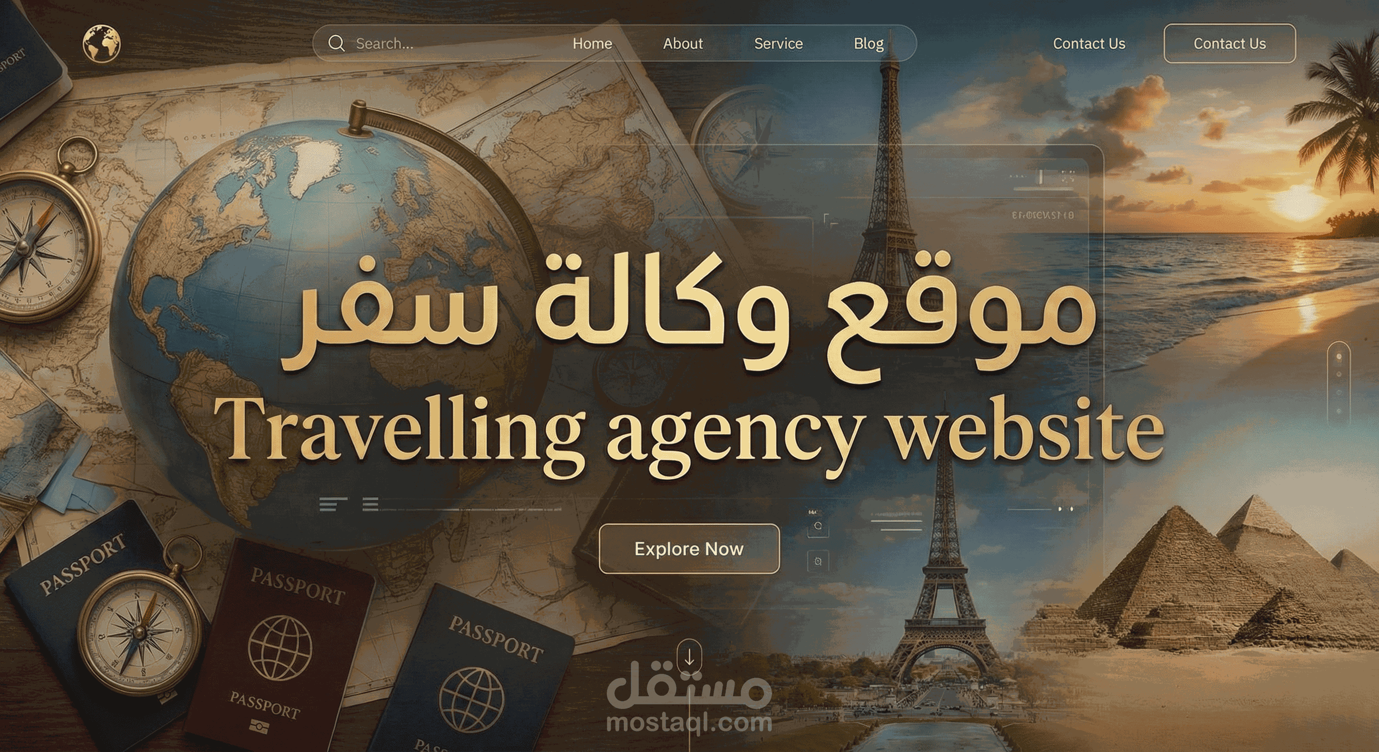 موقع وكالة سفر / Travelling agency website