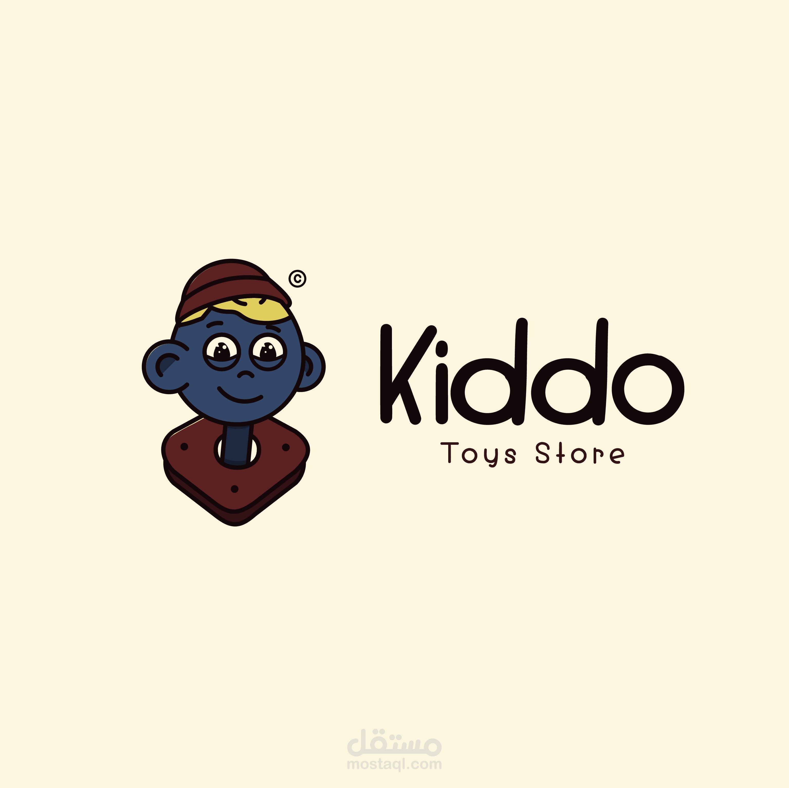شعار لمتجر بيع العاب اطفال