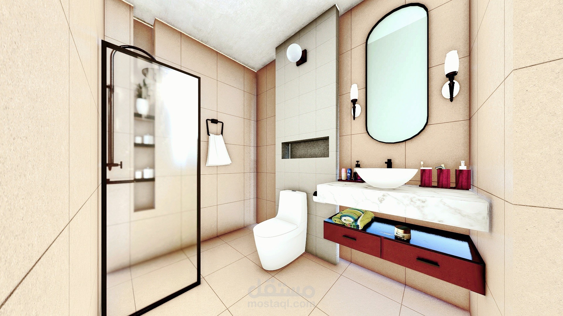 عمل ديكور داخلي و رندر