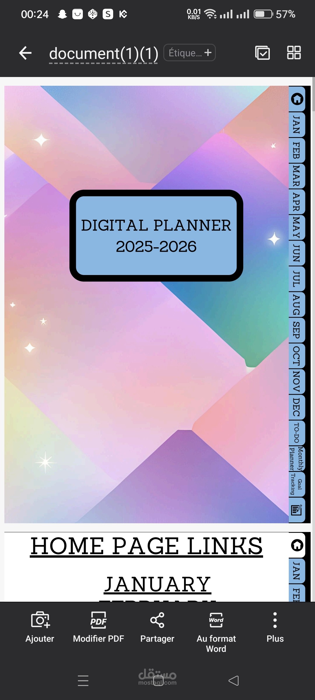 Digital planner