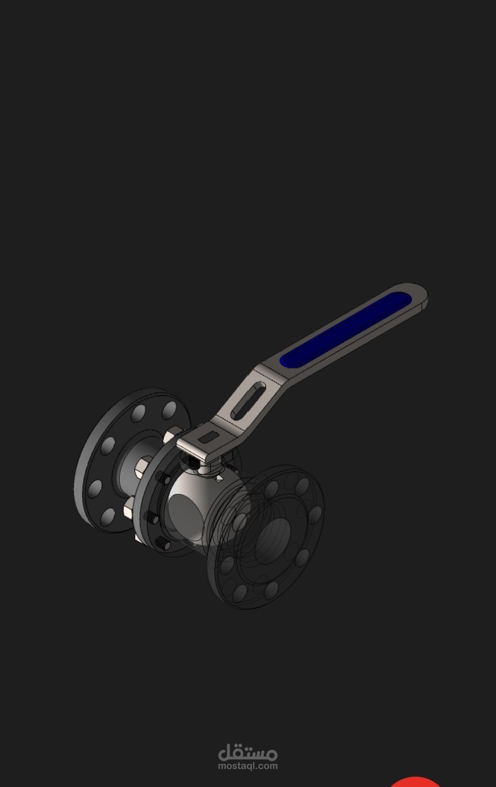 Ball valve design using Solidworks