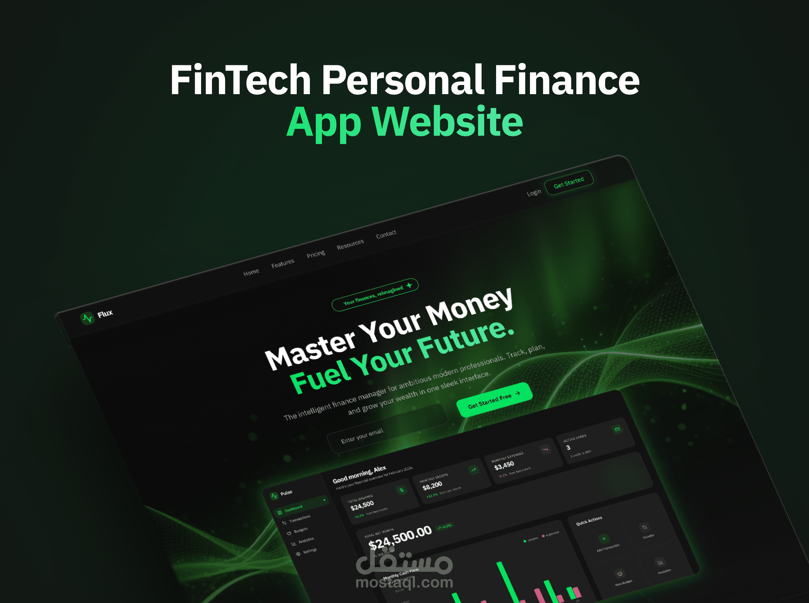 Flux - منصة SaaS للادارة المالية