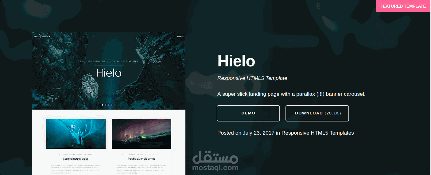 تصميم صفحه ويب بتصميم رائع وافكار جيده