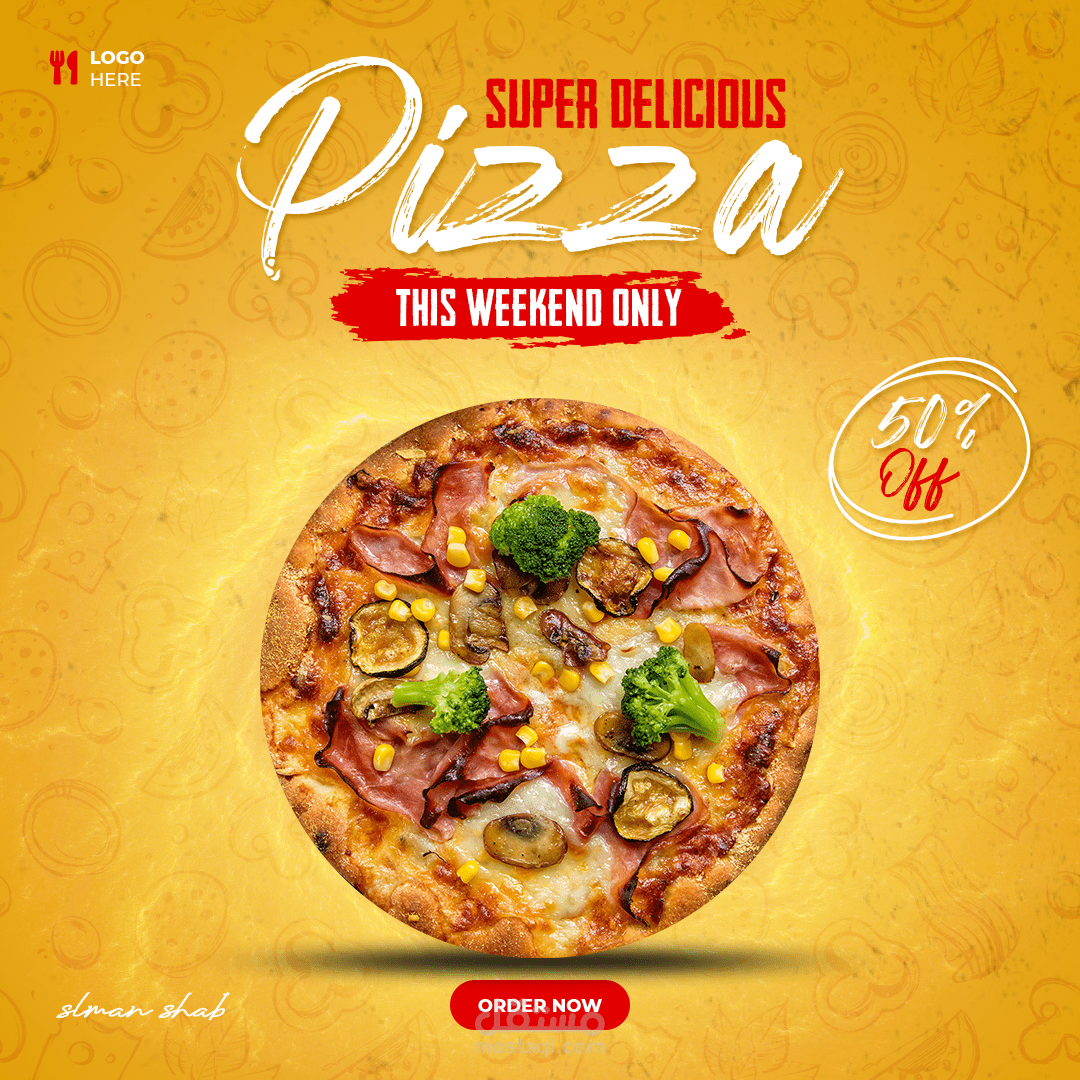 تصميم لمطعم بيتزا