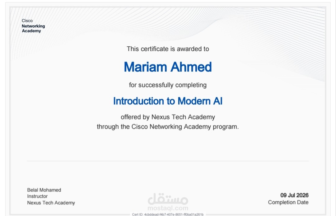 Introduction to Modern Al