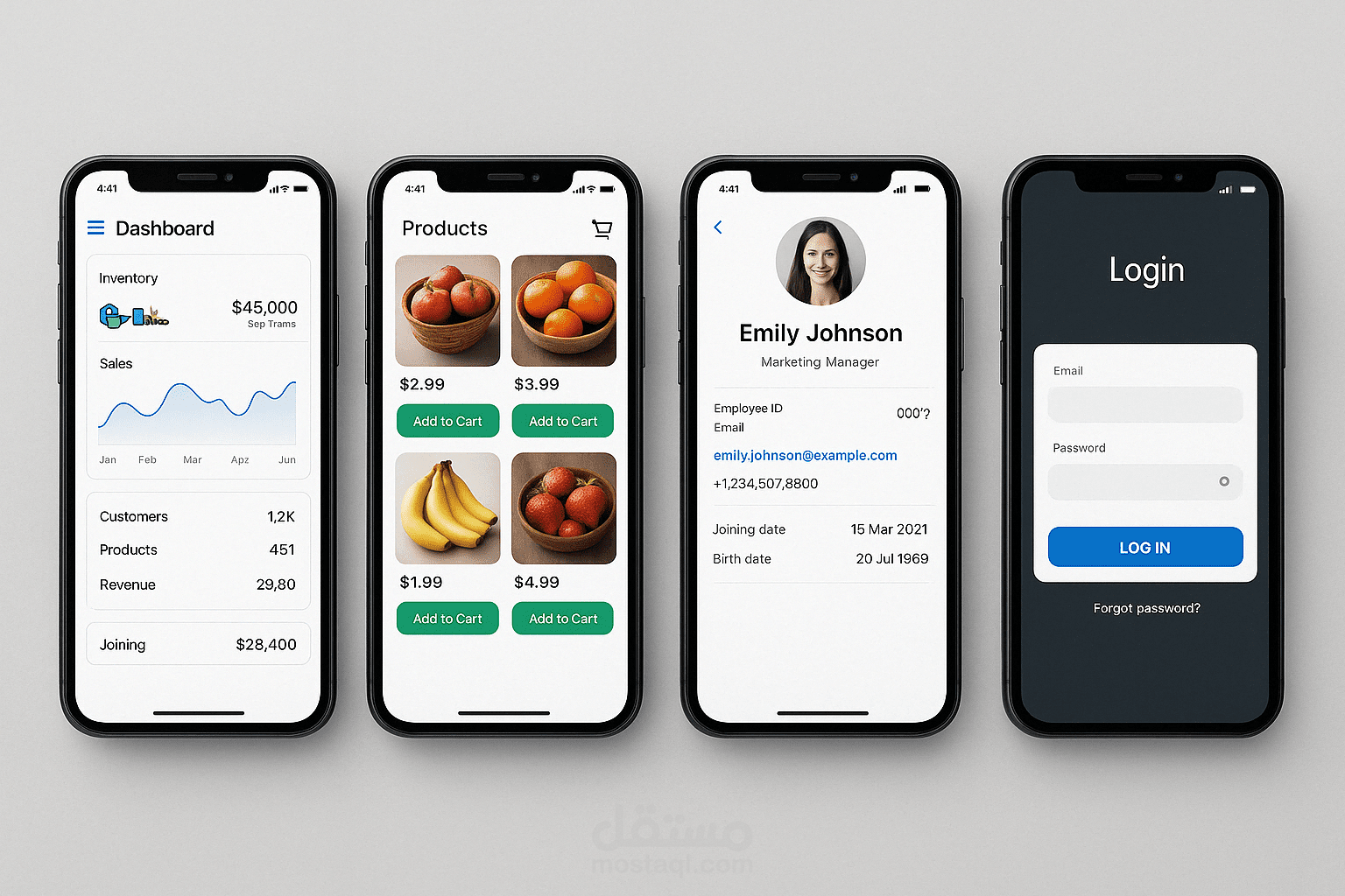 تطبيق Flutter احترافي متعدد المنصات (Android / iOS / Web)