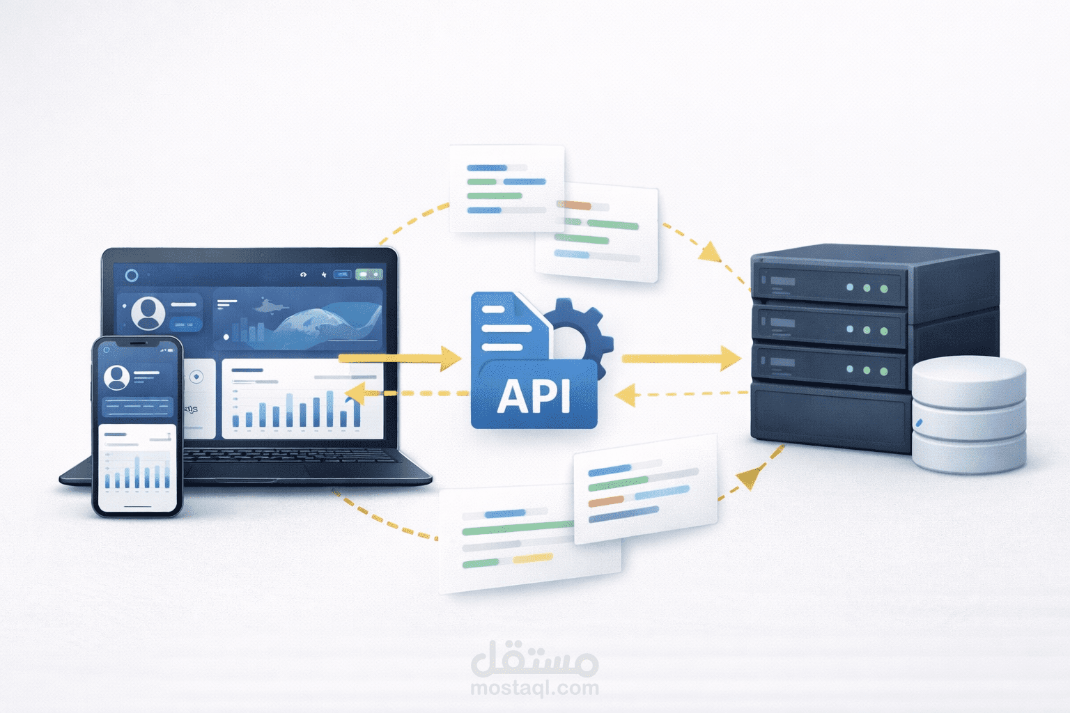 ربط Frontend مع Backend