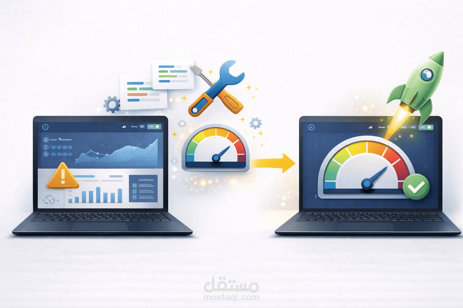 تحسين أداء وسرعة موقع ويب قائم