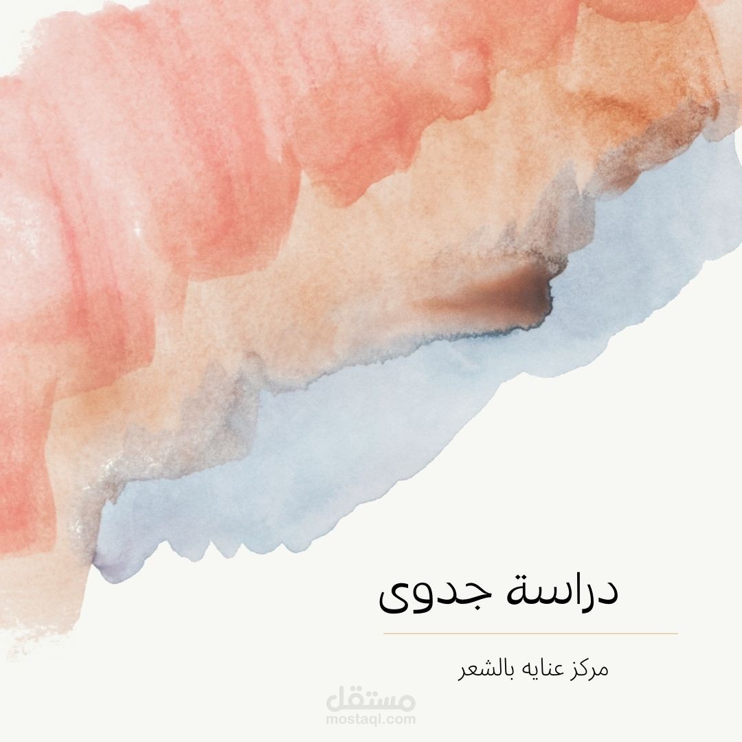 دراسة جدوى لصالون عنايه بالشعر