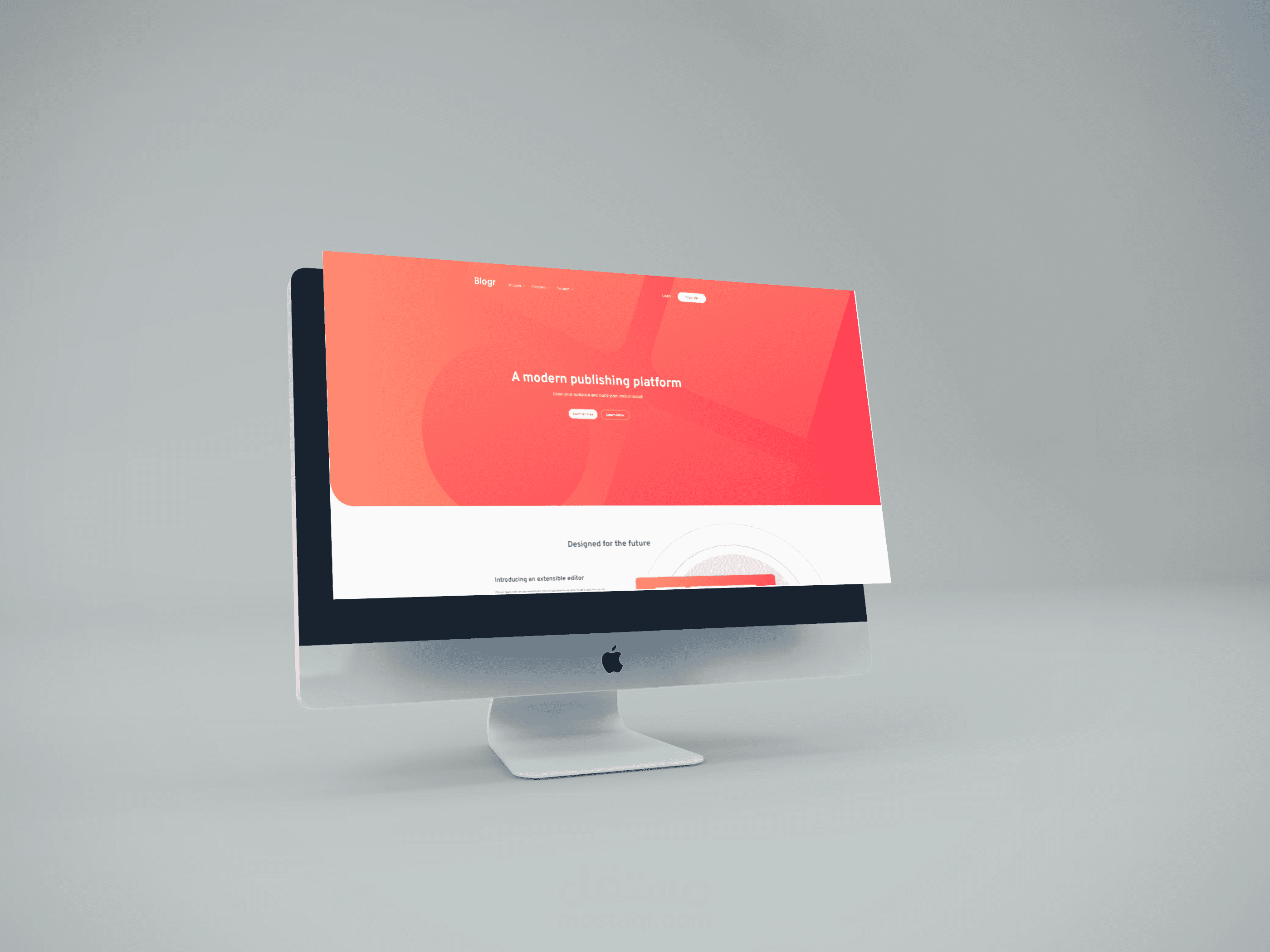 Blogr - صفحة هبوط عن منصة بلوجر للمدوانات