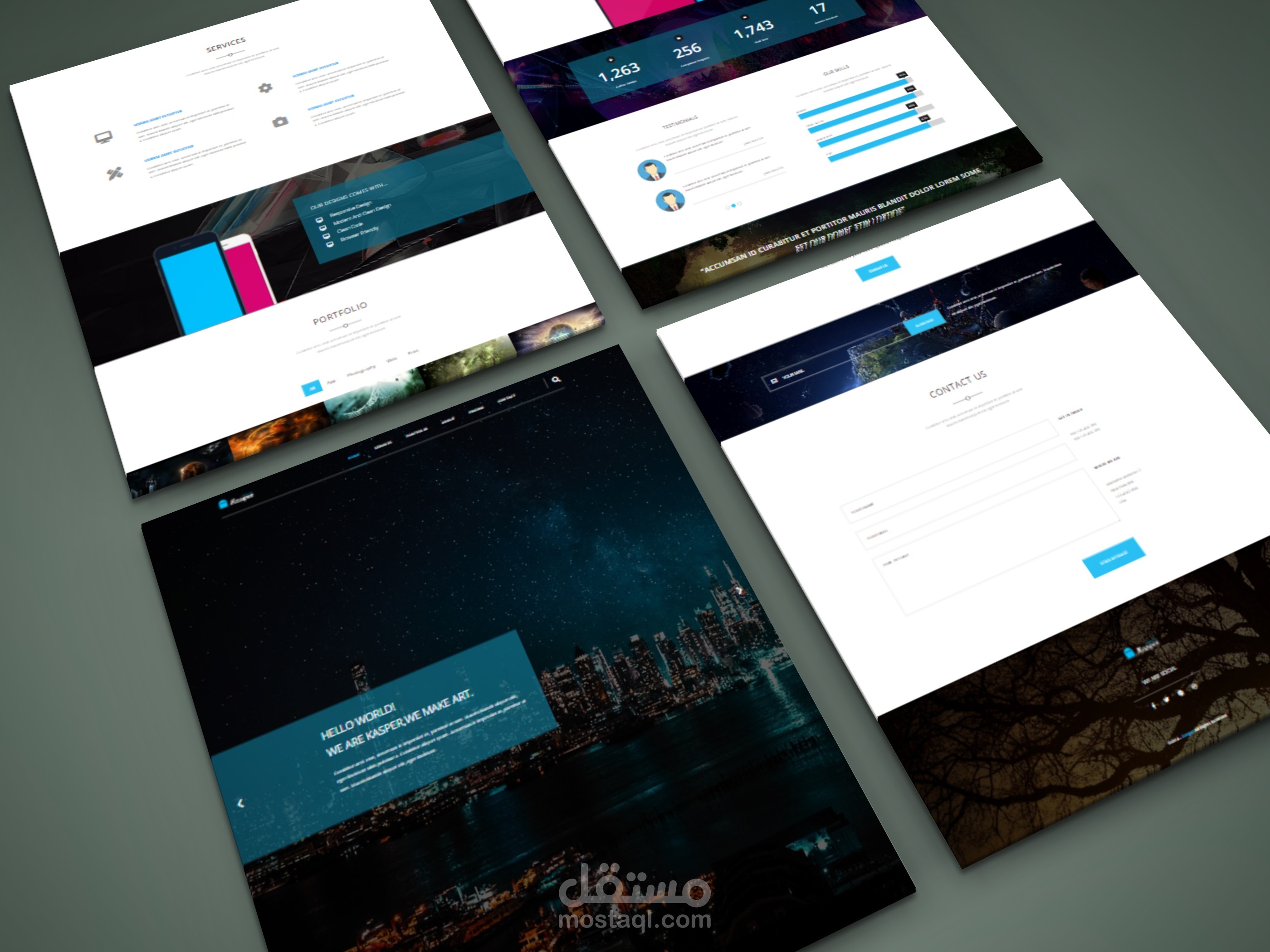تطوير تصميم Kasper (صحفة هبوط)