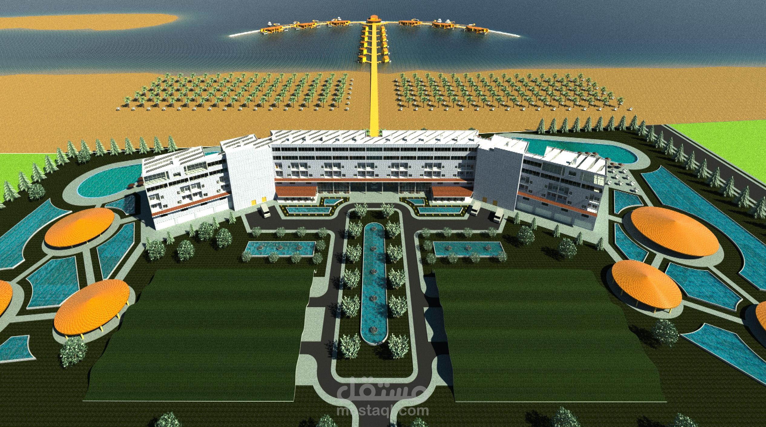 فندق سياحي على شاطئ اللاذقية سوريا