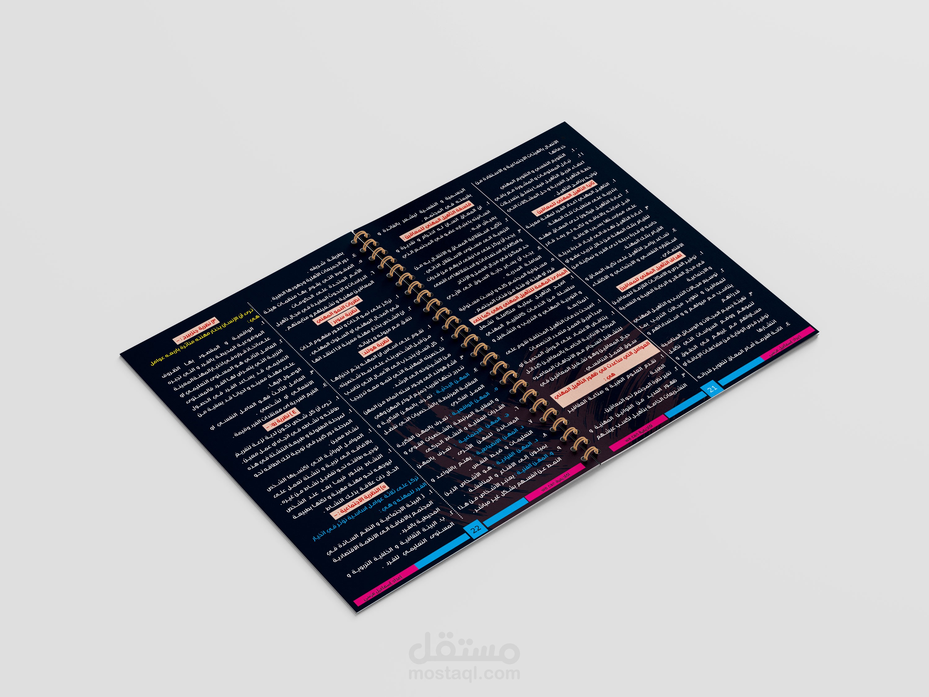 تصميم مذكرة بواسطة ادوبى انديزين