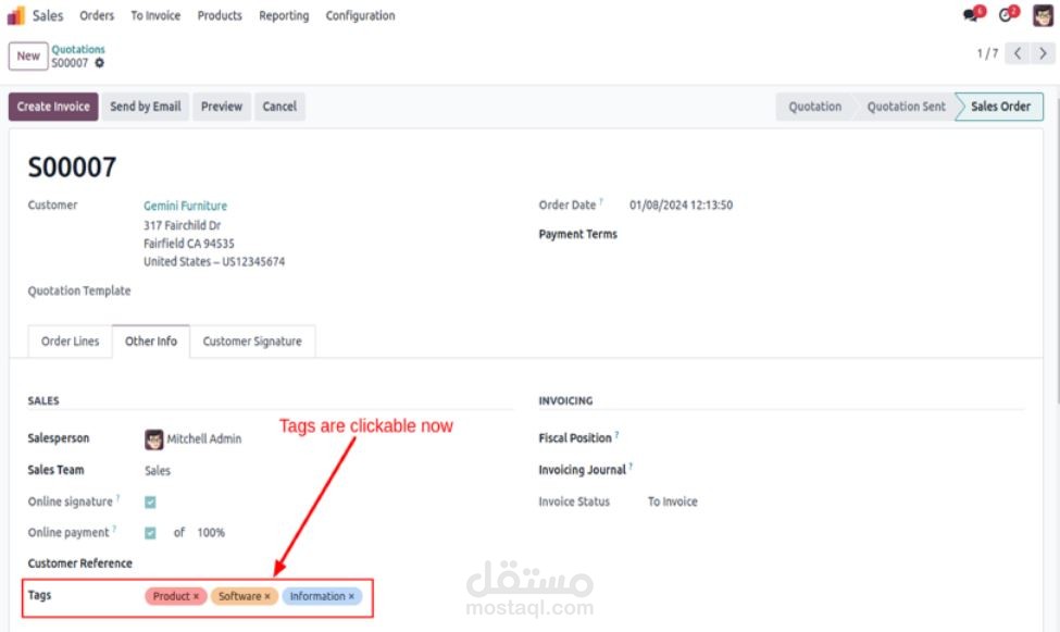 تخصيص Odoo: جعل الحقول Many2many وOne2many تفاعلية للتنقل بين السجلات