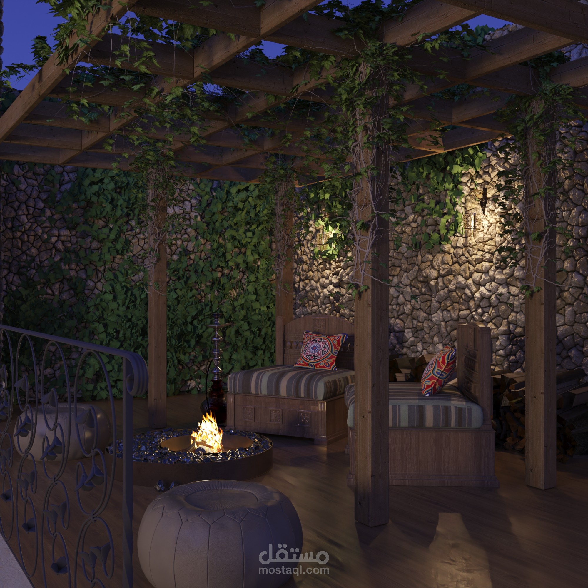 تراس لبيت عربي