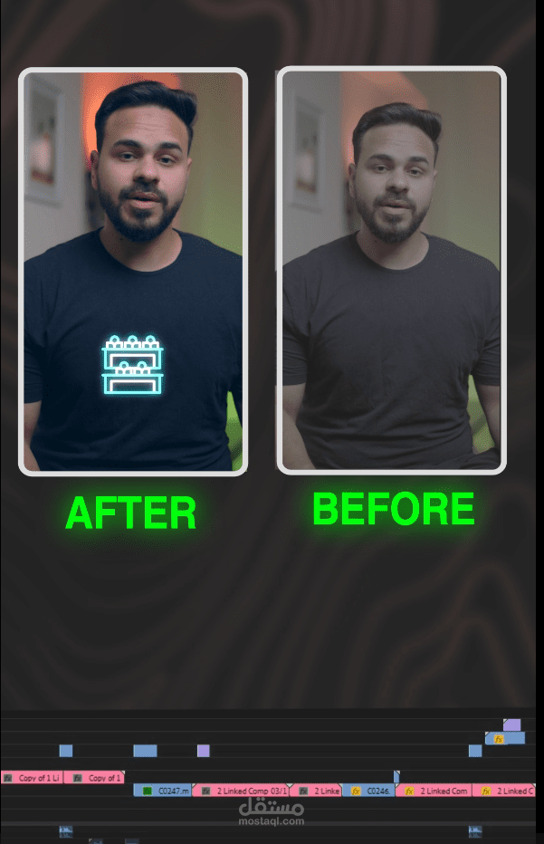 مونتاج و تعديل ريل (reel)