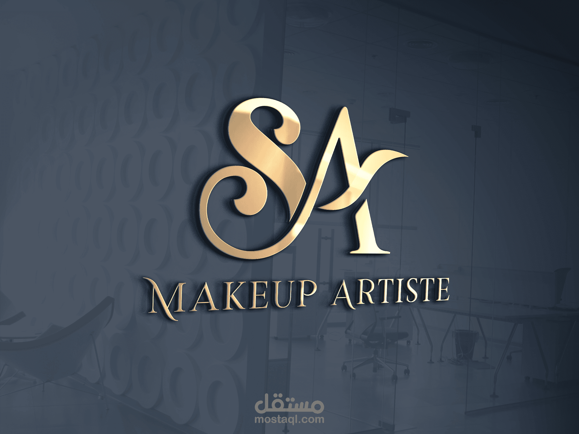 تصميم شعارات احترافية مع خلفية MOCKUP