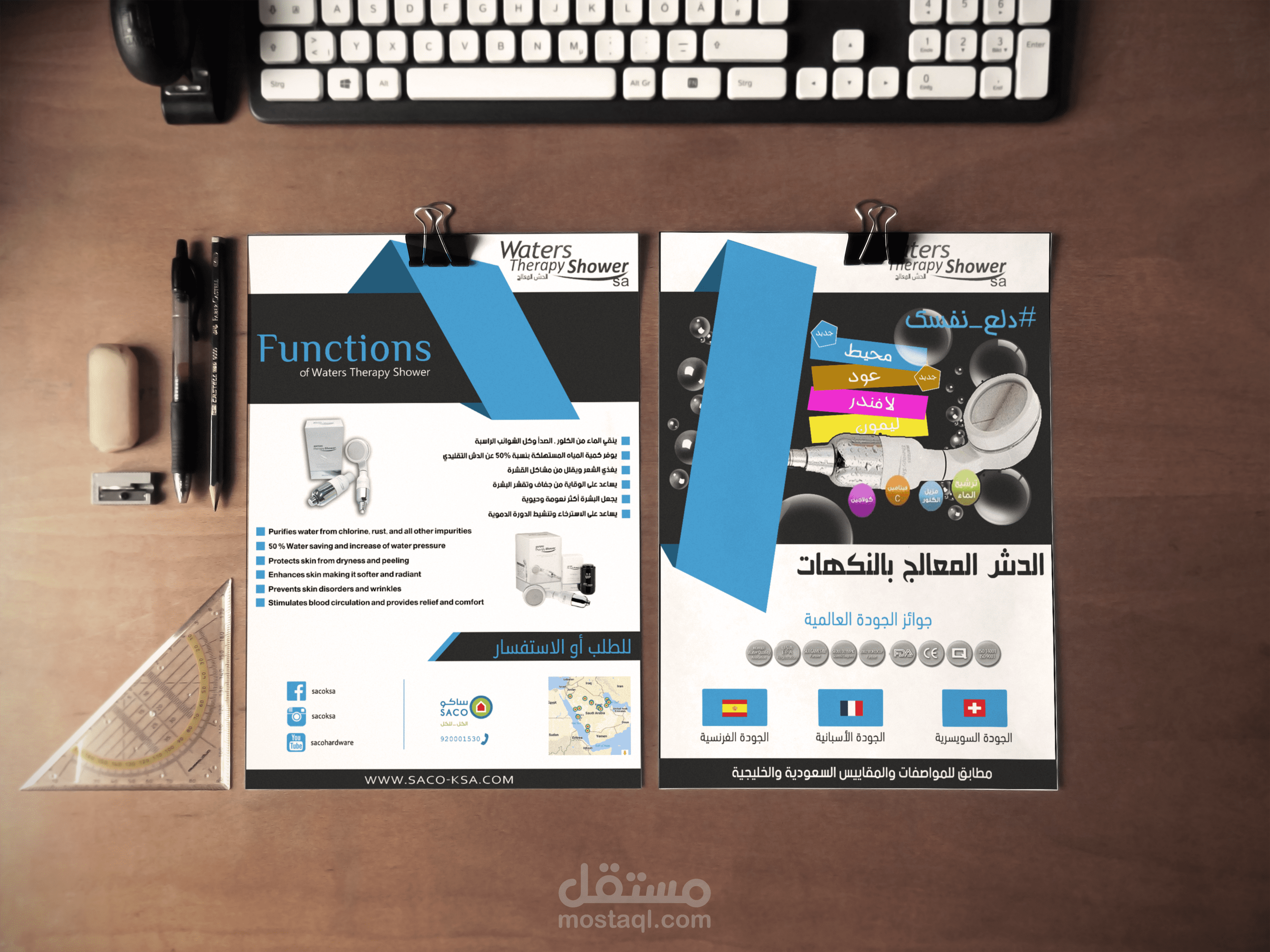 بوستر للدش المعالج بالنكهات