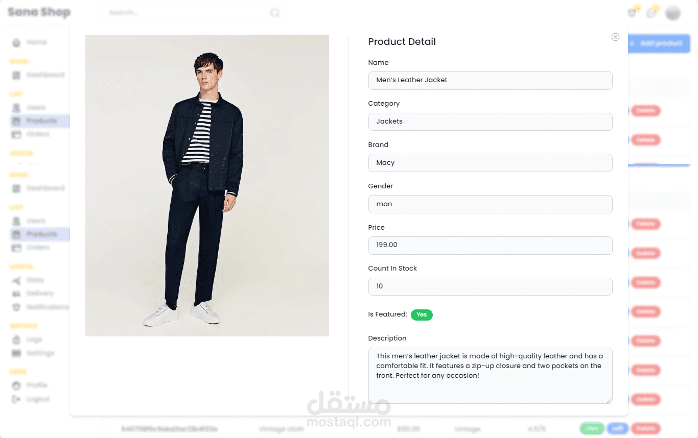 Next.js e-commerce website