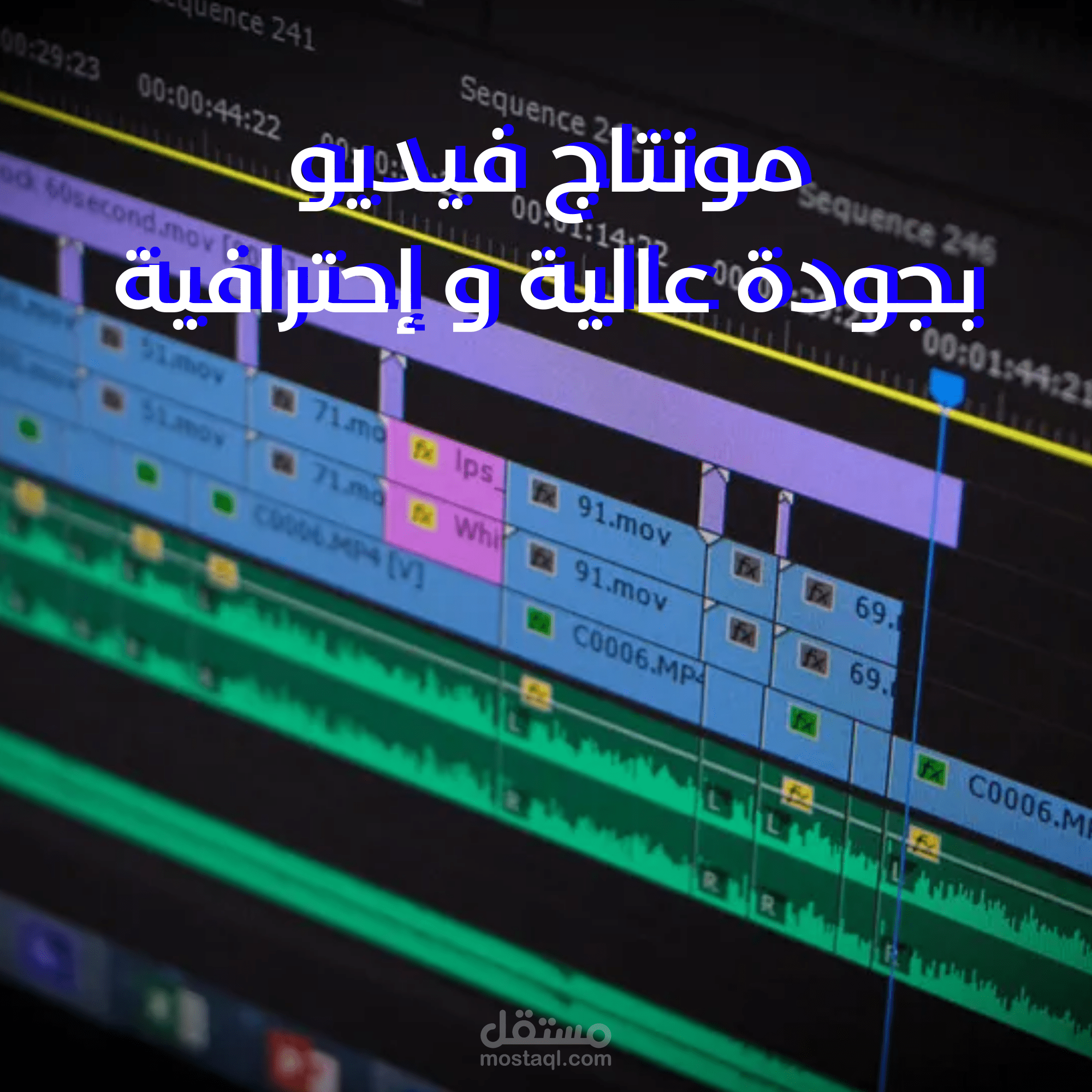 خدمة مونتاج فيديو باحترافية و جودة عالية