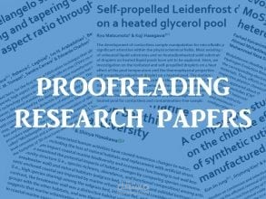 ( لأبحاث اكاديمية)  Proofreading and Editing