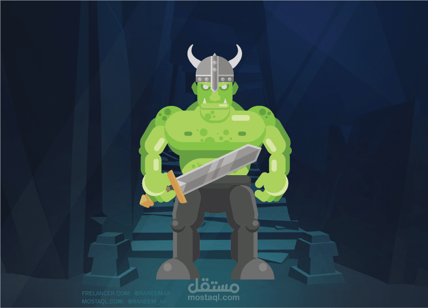 رسم شخصيات على الالستريتور