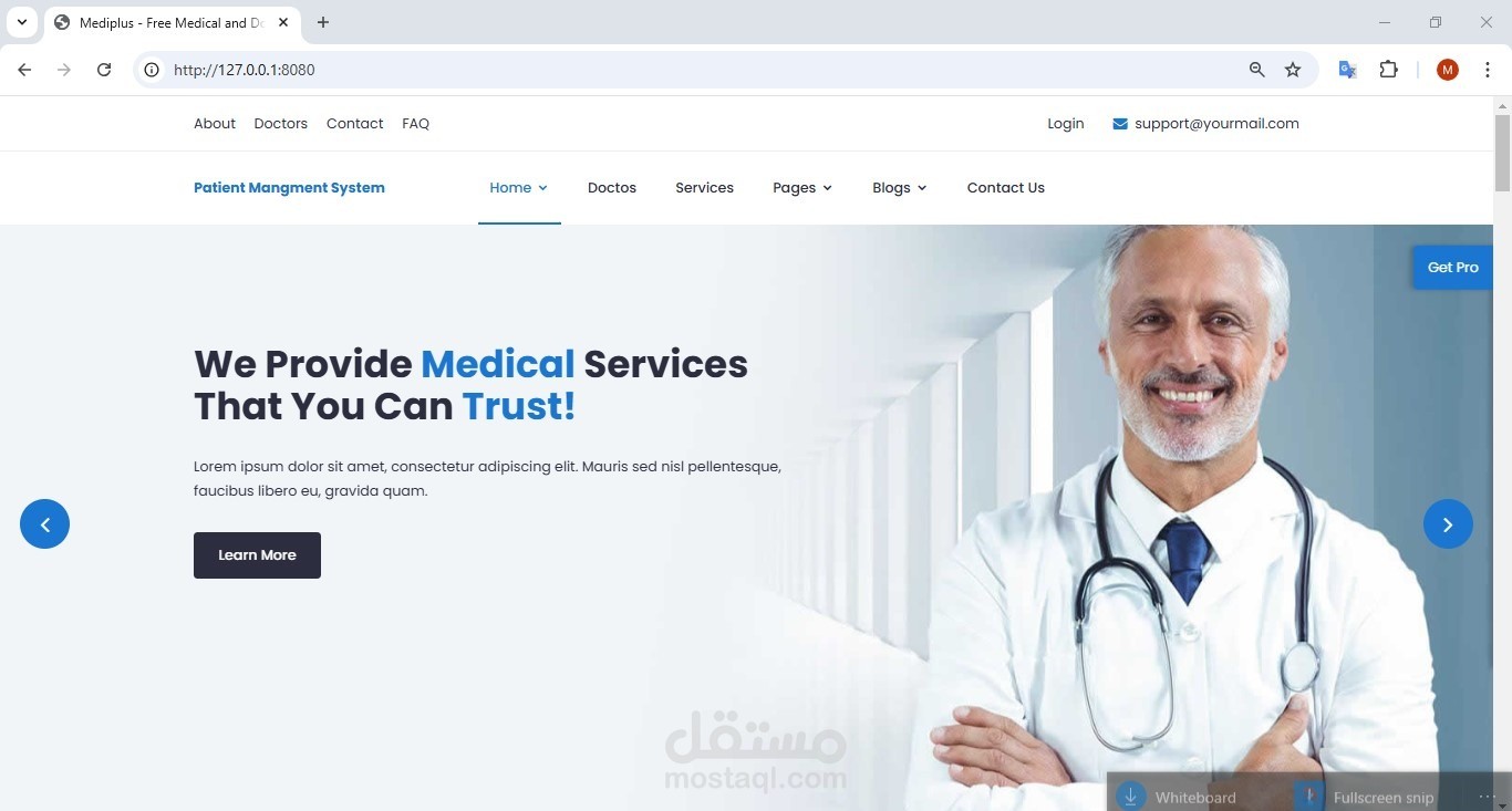 Web Patient Management System