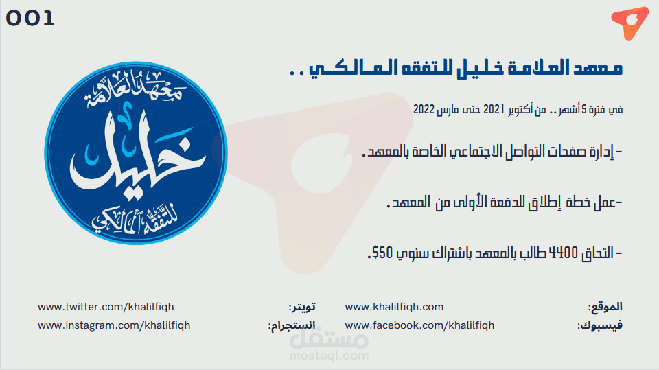 الخطط التسويقية؛ وإدارة صفحات التواصل الاجتماعي؛ والحملات الإعلانية..