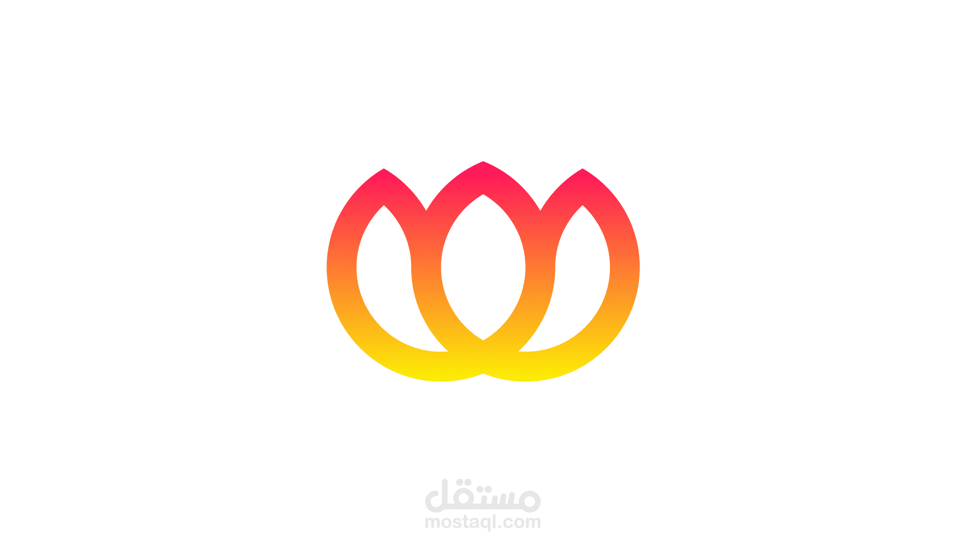 شعار وردة بتدرج الوان