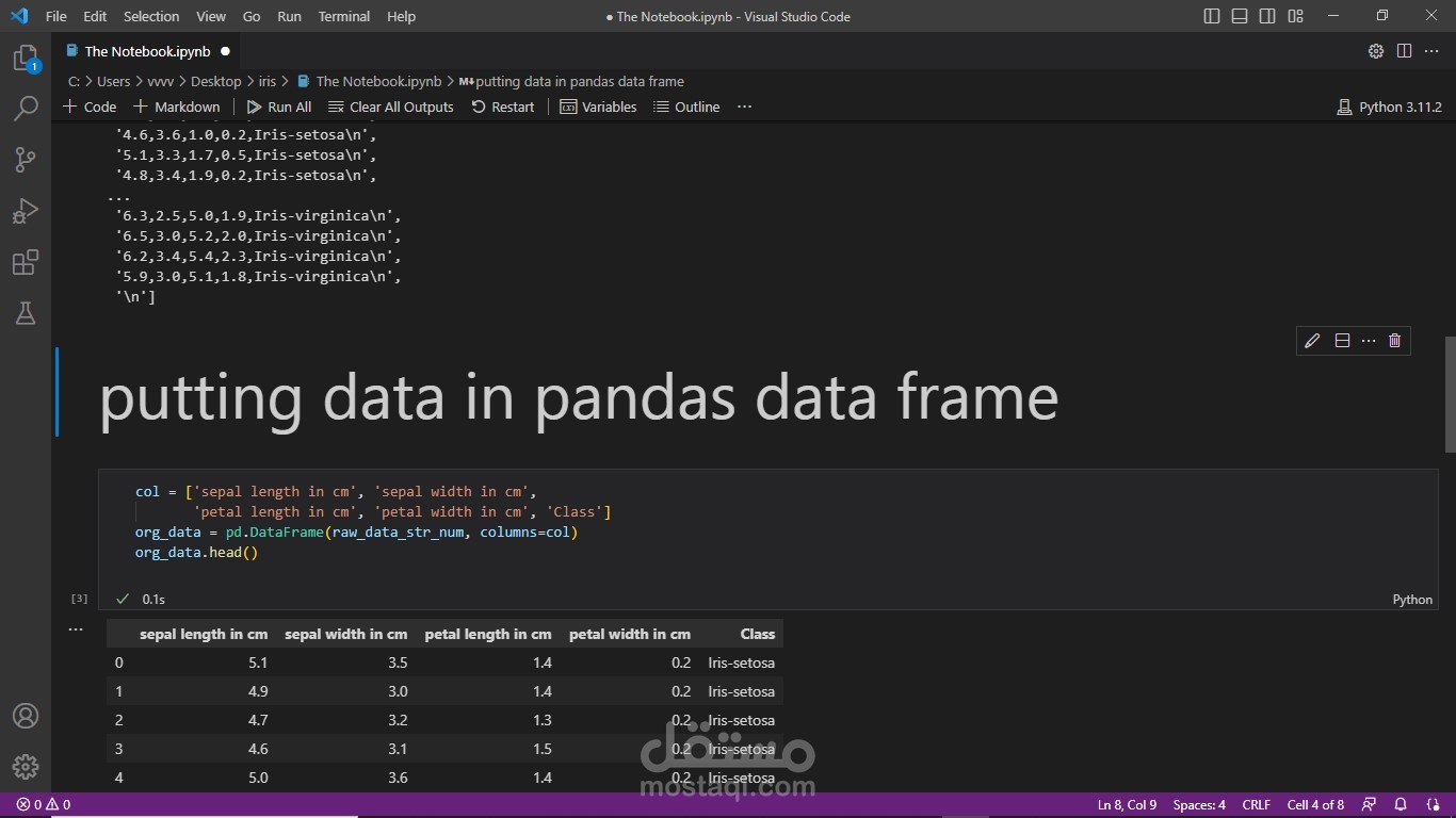Iris Data Set Notebook