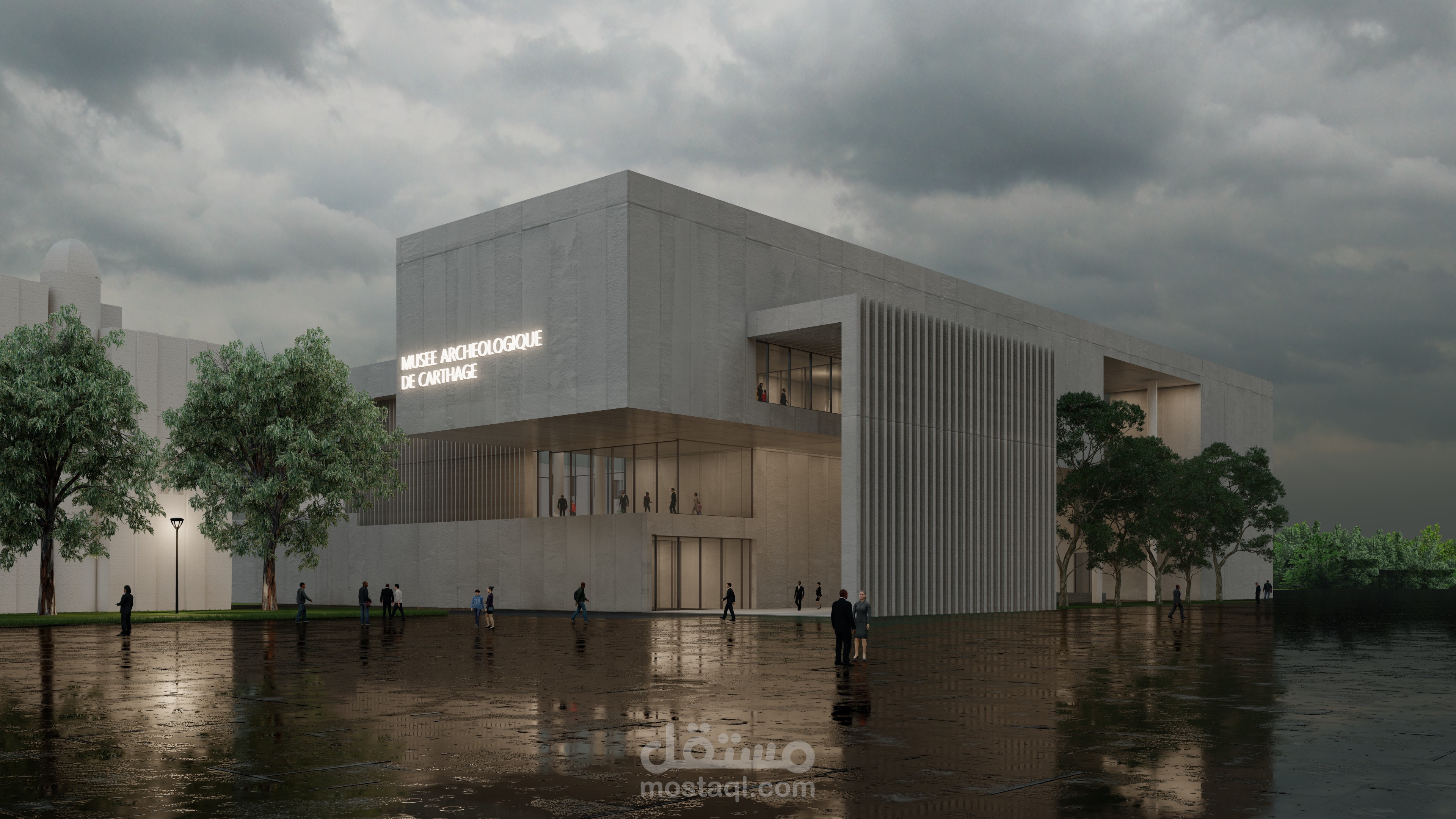 تصميم المتحف الأثري  قرطاج بتونس