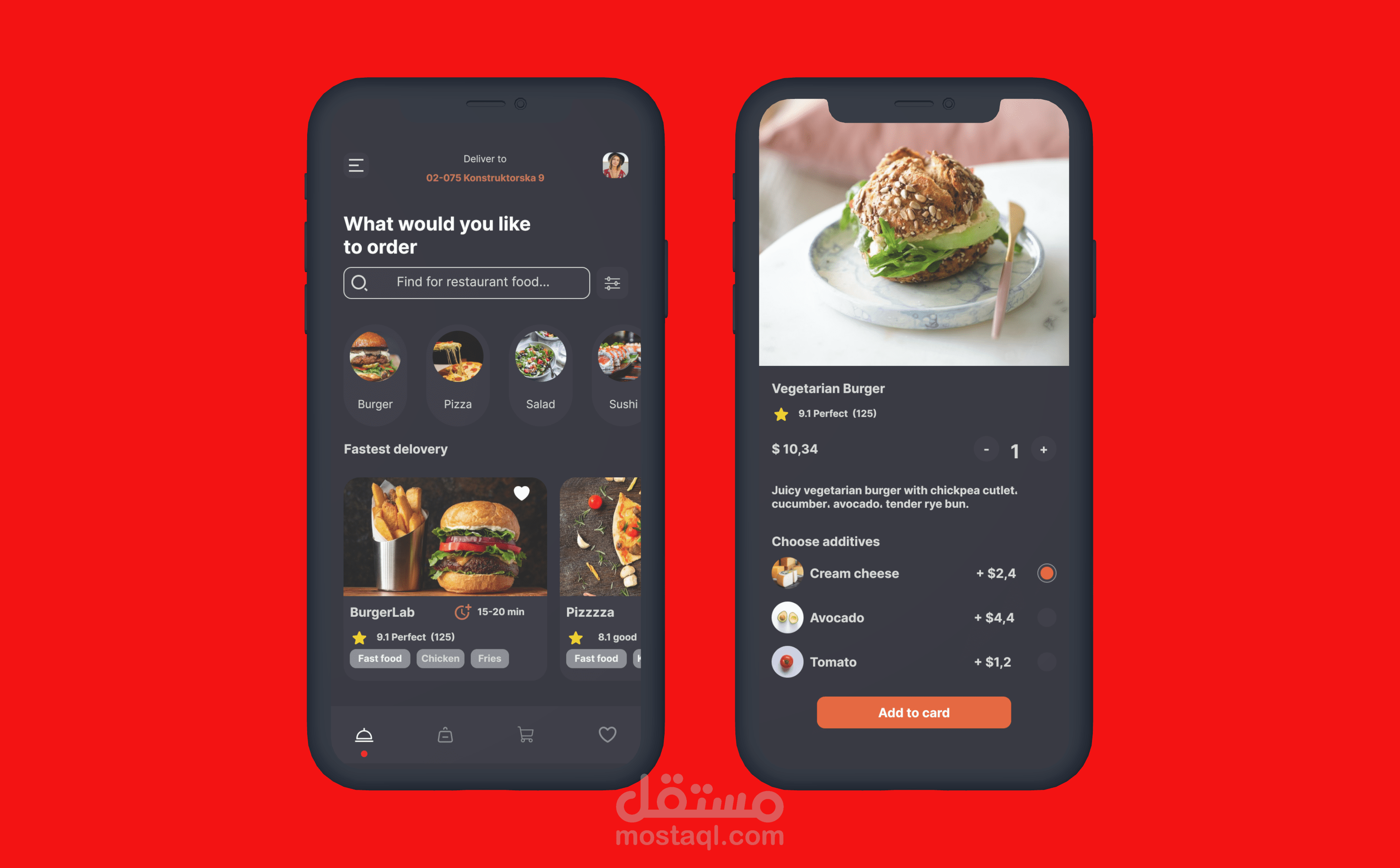 Food mobile app