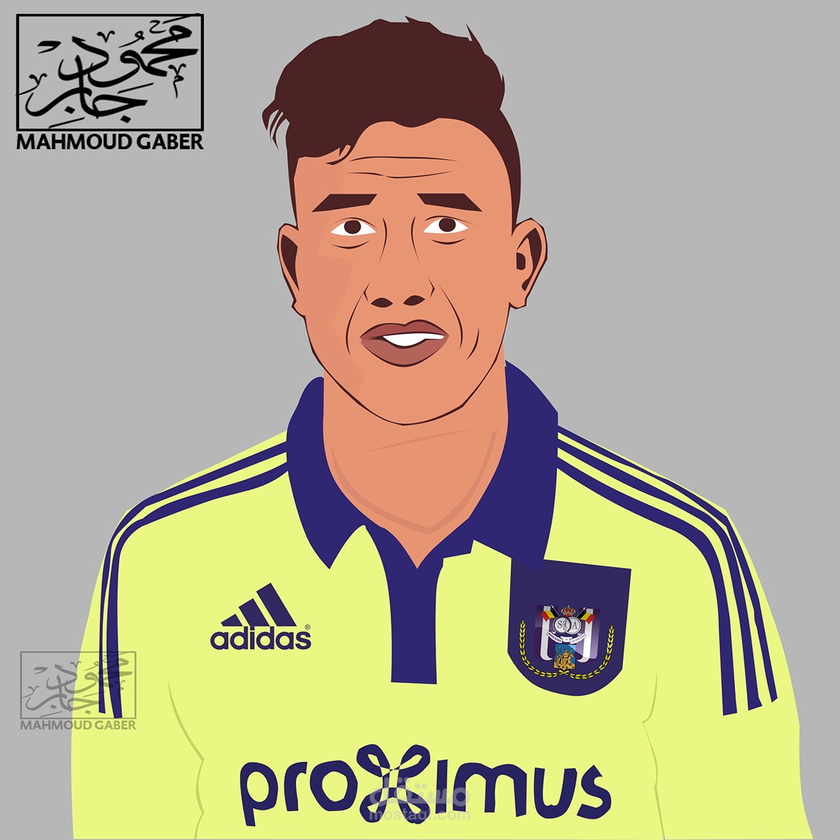 first draw mahmoud trezeguet tools : photoshop Cs6
