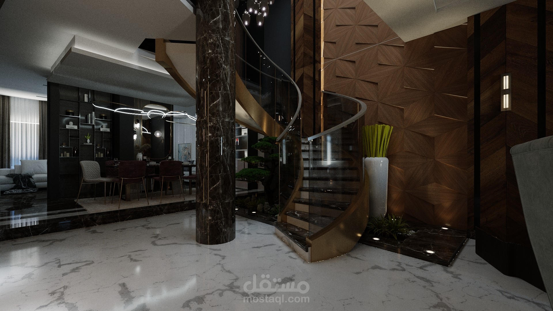 تصميم داخلى لفيلا سكنيه
