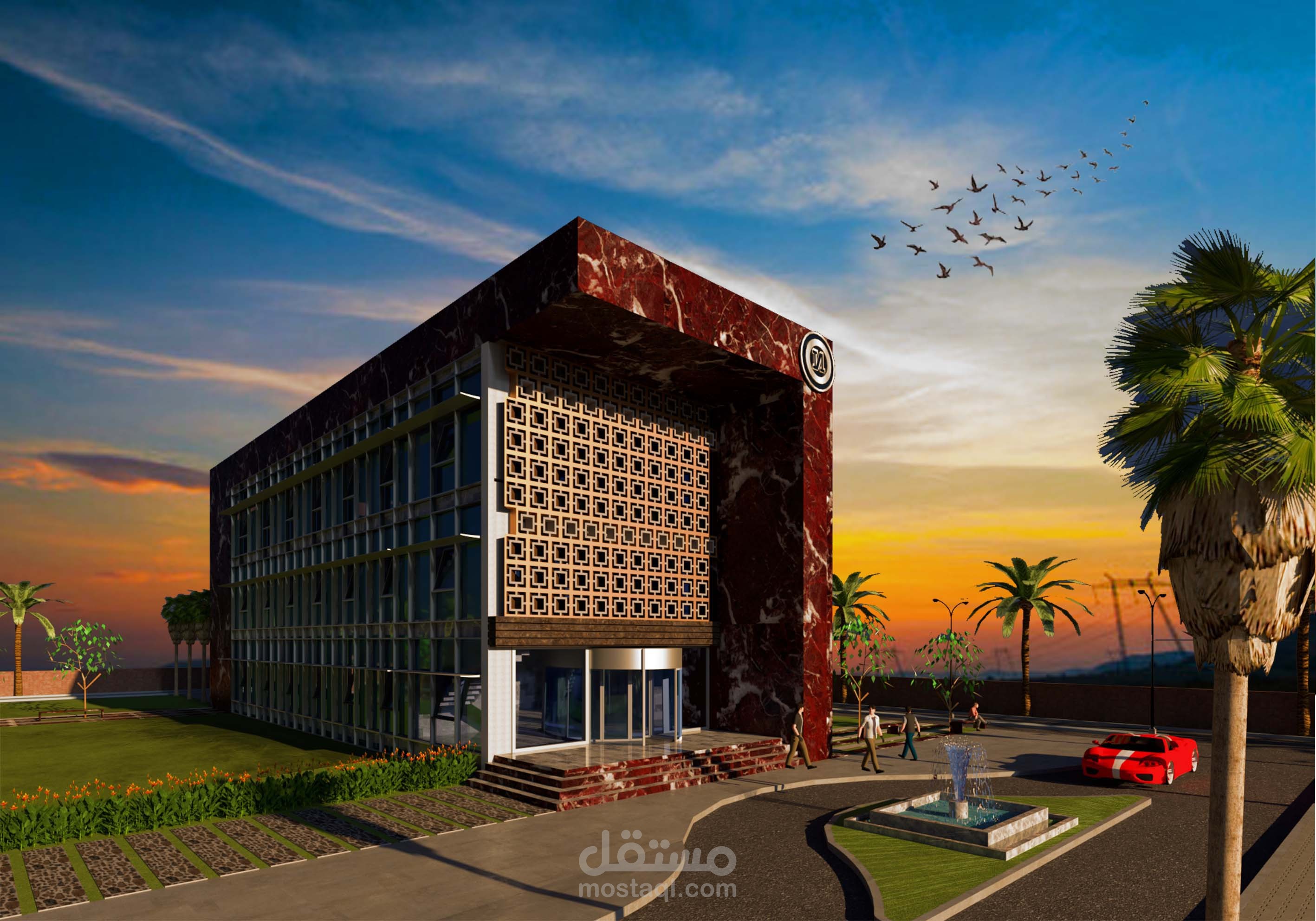 تصميم مبنى اداري