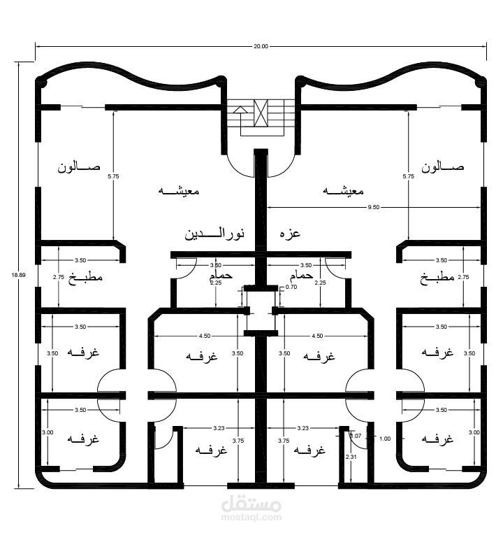 مساقط أفقية على الاتوكاد