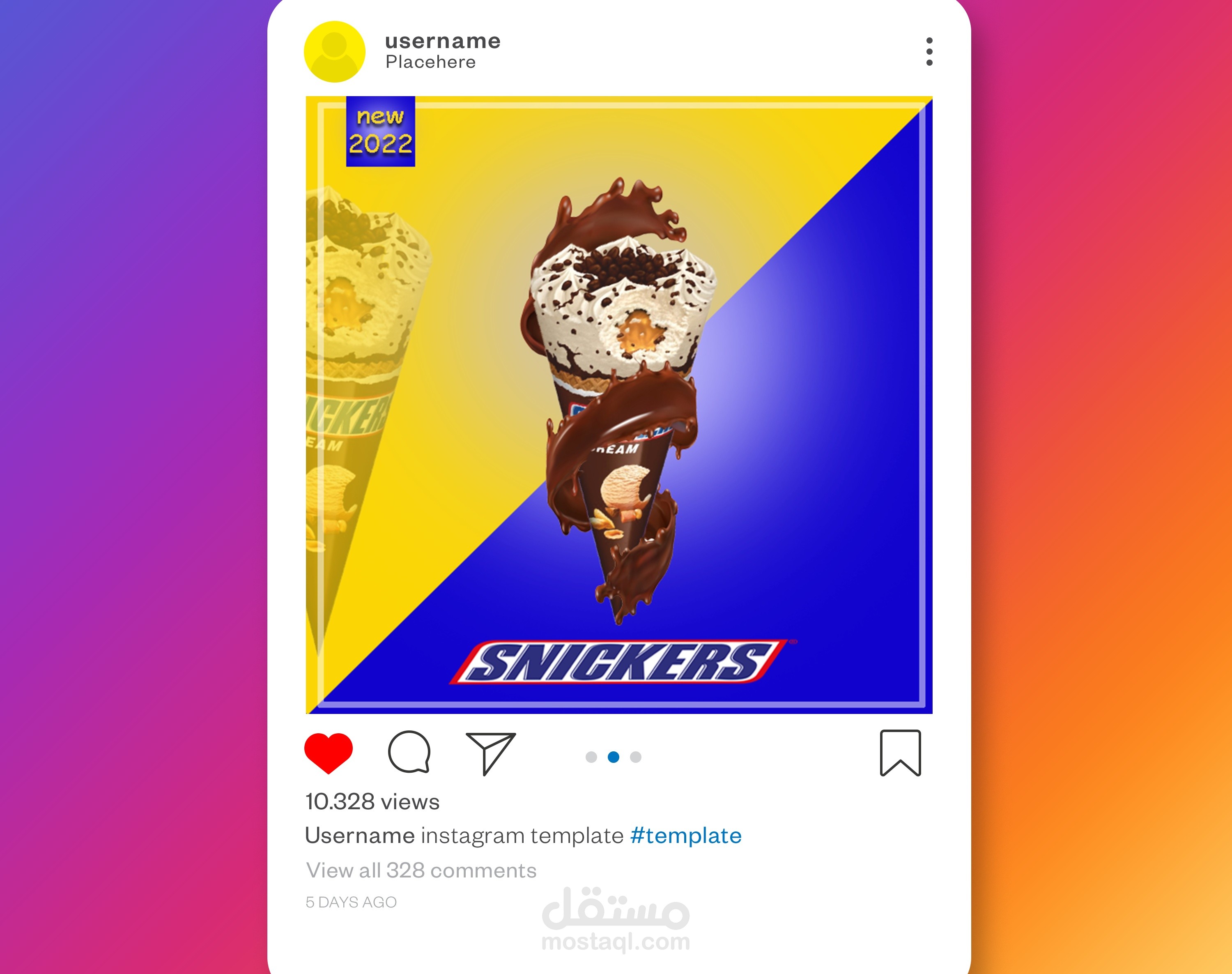تصميم بوست سوشيال ميديا بشكل احترافي ومميز