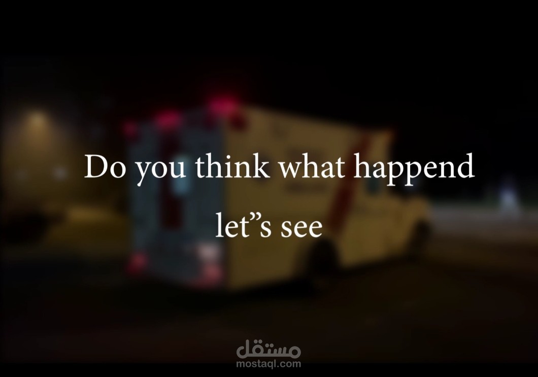 تصميم فيديو للتوعية من القياده المتهوره والحوادث