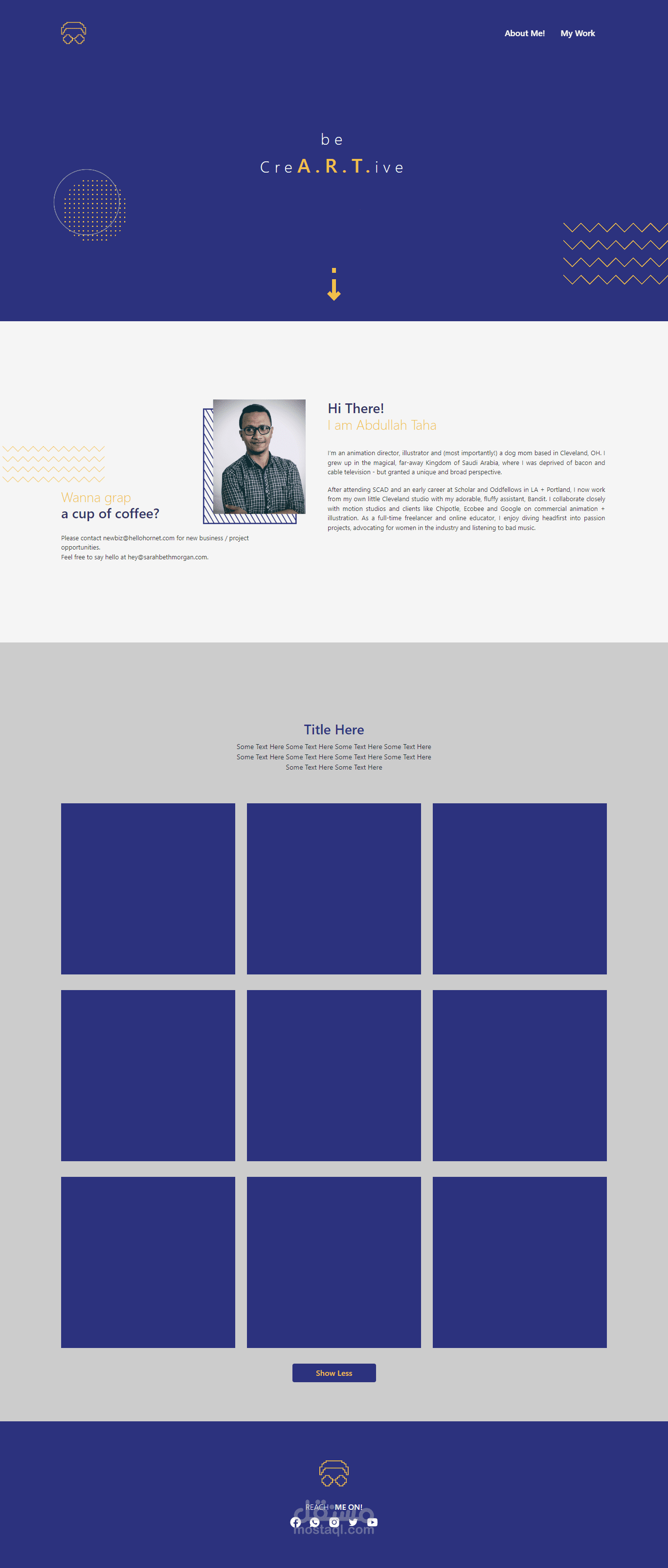 Profile Landing Page