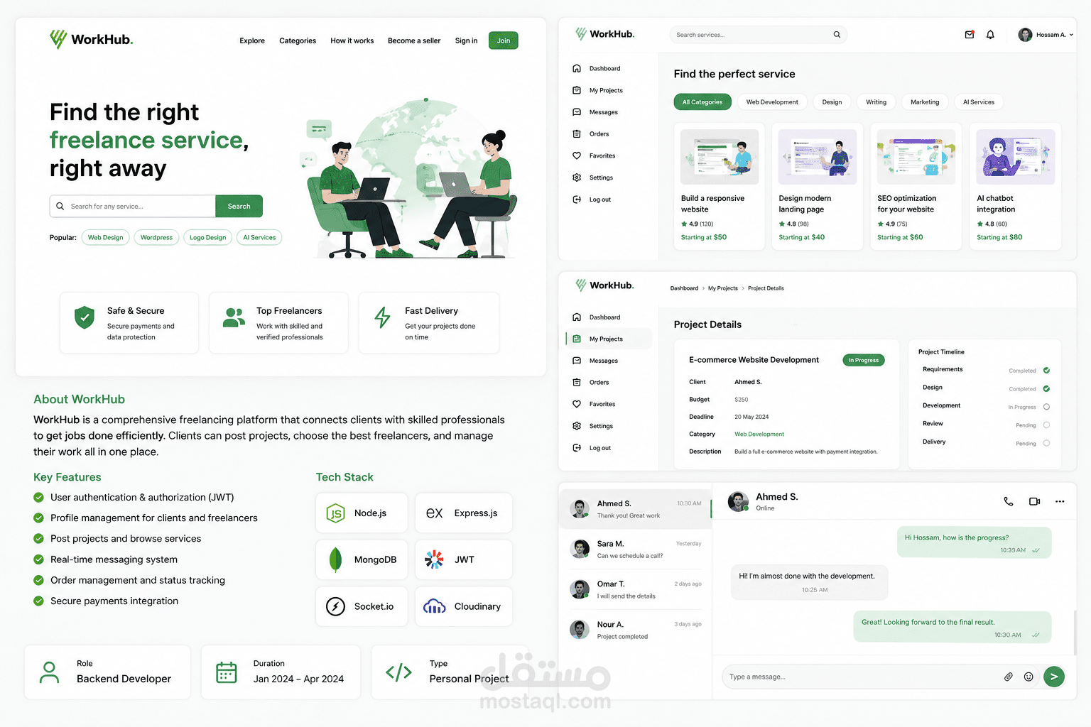 Work-Hub Backend Freelancing Platform