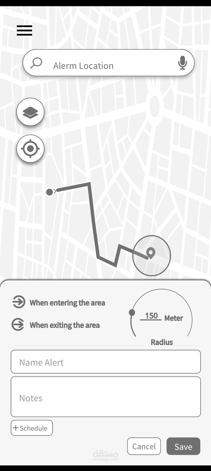 Alarm-on-Location - UX | UI