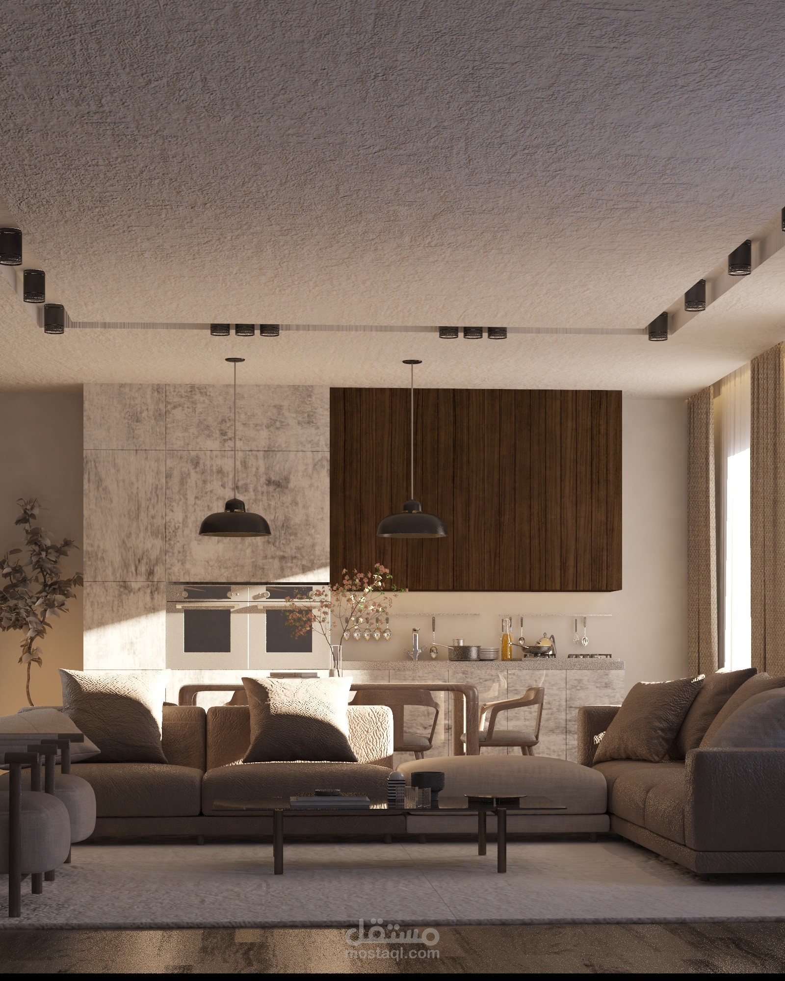 تصميم داخلي بانارة وخامات